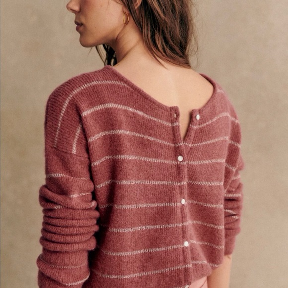 Sezane Sweaters - NWT Sezane gaspard cardigan dark rosewood!